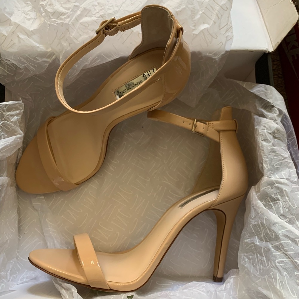 INC beautiful nude sandal.